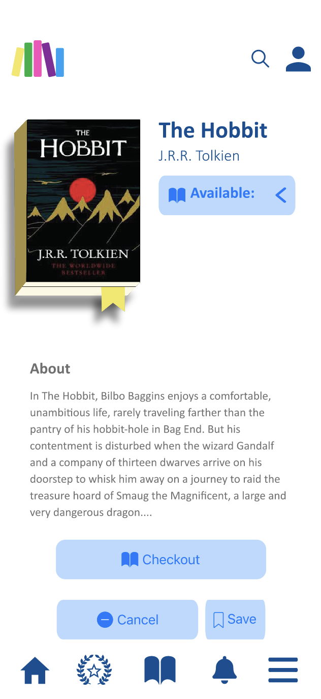Book page — The Hobbit, light mode