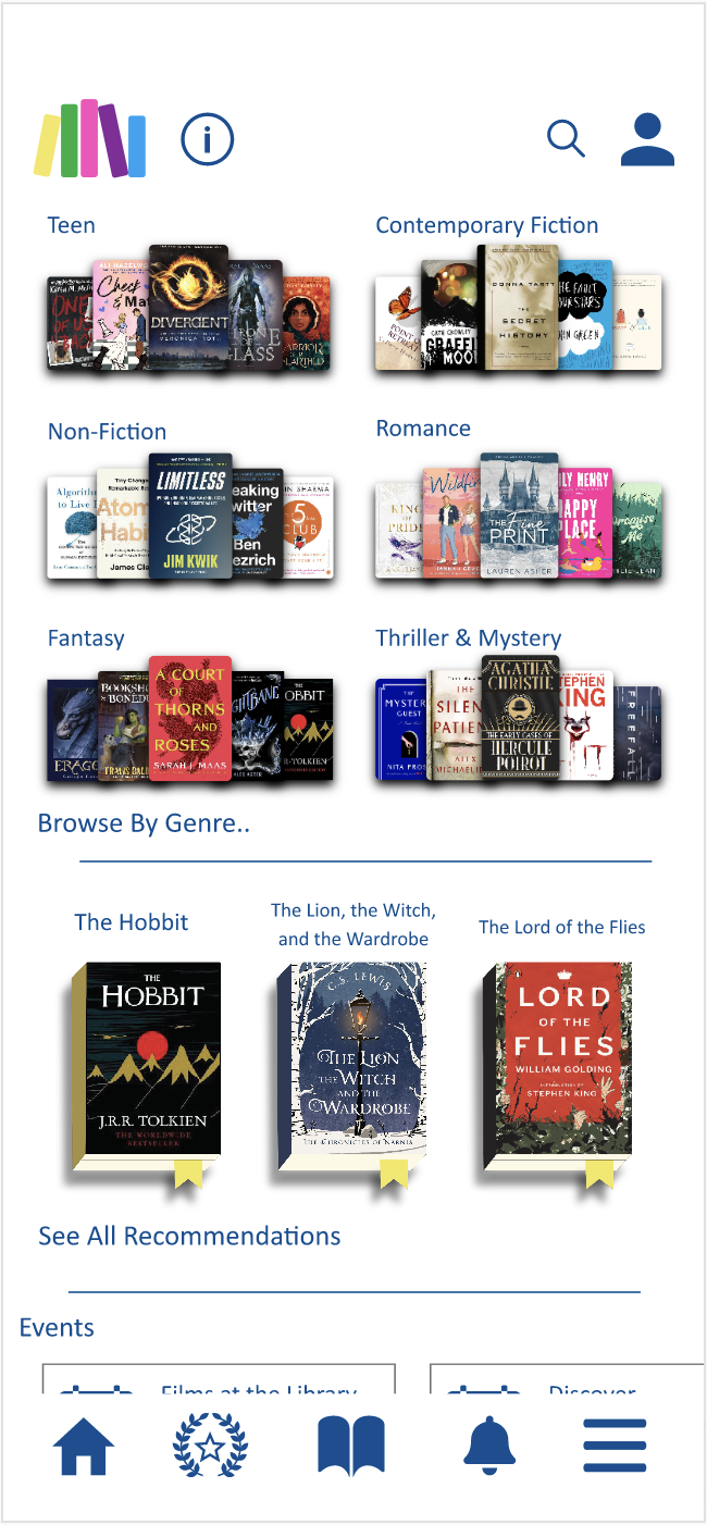 EPL app redesign — home screen, light mode