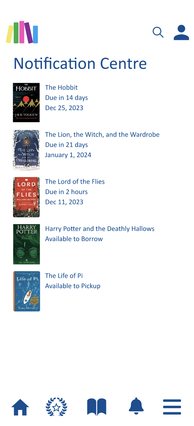 Notifications — light mode