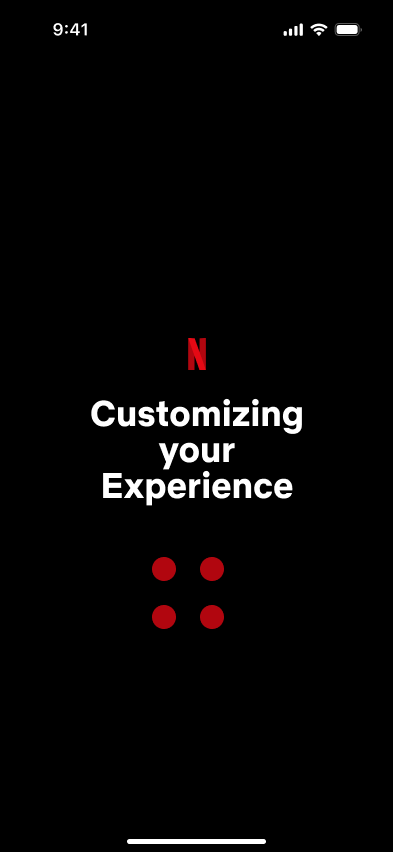 Netflix onboarding screen for selecting favourite actors